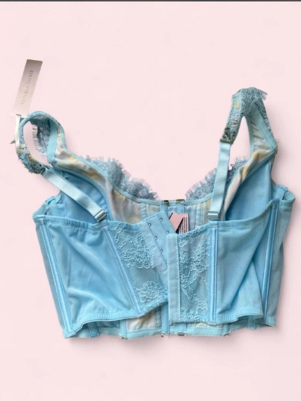 Victoria's Secret Floral Lace Bustier & Thong Set